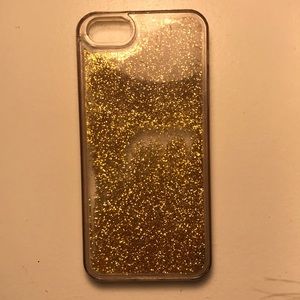 iPhone 5 clear glitter case